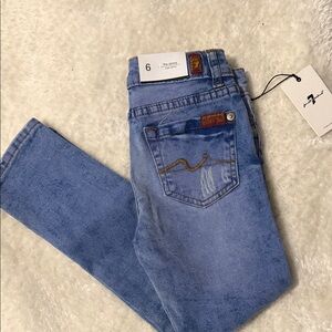 7 For All Mankind Skinny Jeans in Light Blue Wash
